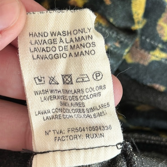 FRNCH Paris Velour Leopard Print T-Shirt Size Large - Picture 8 of 8